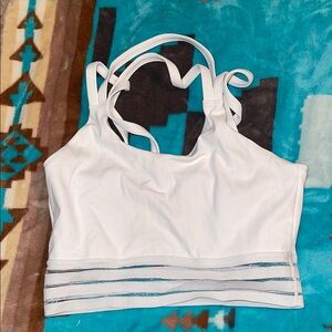 White Strappy Crop Top